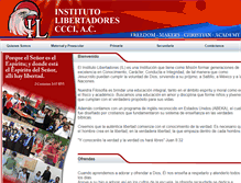 Tablet Screenshot of institutolibertadores.edu.mx